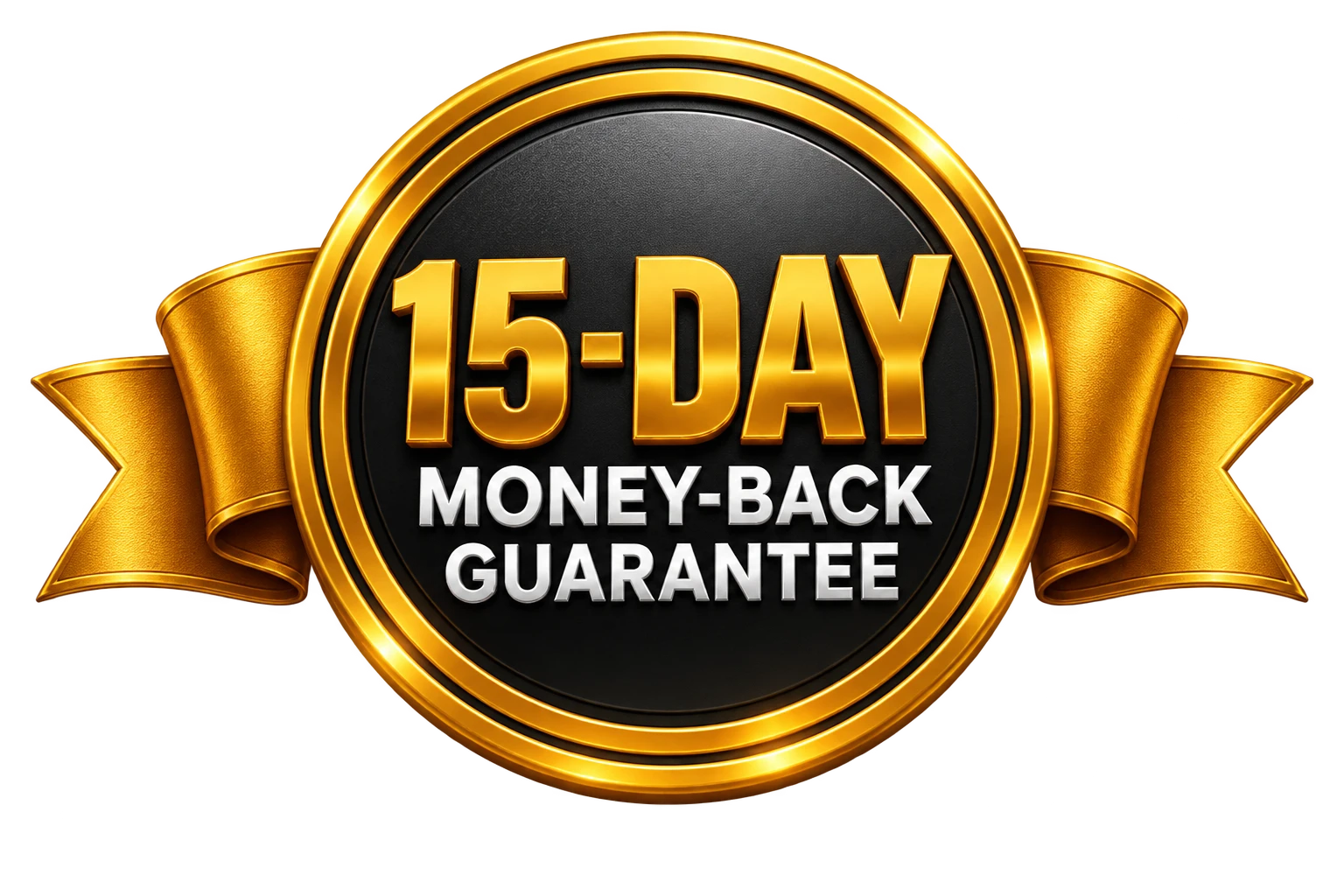 15-day guarantee seal